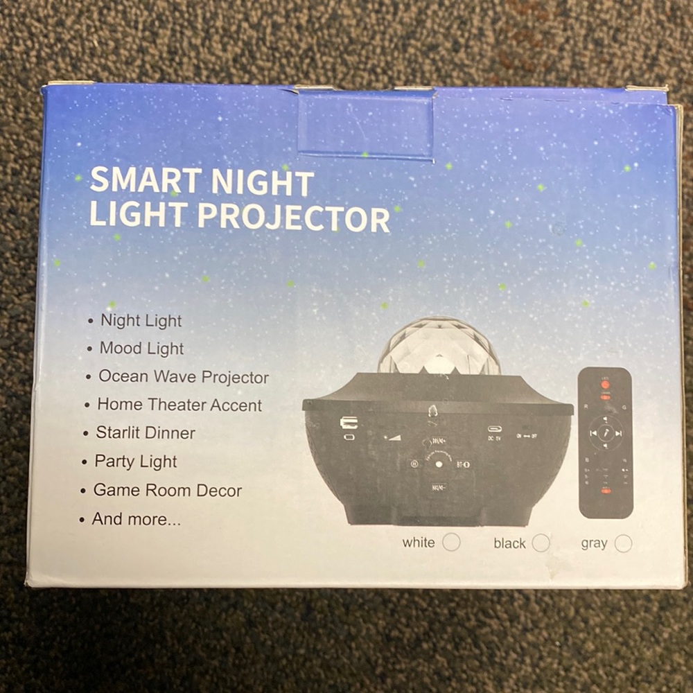 Smart night light projector